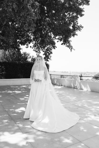 Sparkle Chantilly Lace Veil